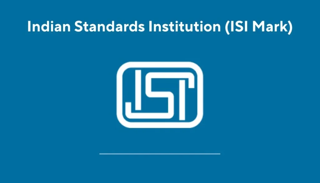 ISI Mark Certification